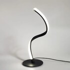 Luminária De Mesa/ Abajur Moderno Slim Perfil Curvo Led Integ