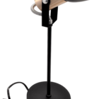 Luminária De Mesa Abajour Escritório Preta Cobre Hera