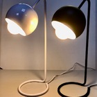 Luminária De Mesa Abajour Escritório Preta Coconut