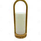 Luminária De Mesa Abajur 35cm Led 5w 2700k Touch Recarregável