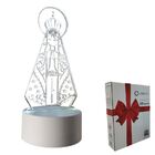 Luminária De Mesa Abajur 3d Nossa Senhora Aparecida Led 4w 5v