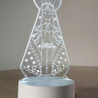 Luminária De Mesa Abajur 3d Nossa Senhora Aparecida Led 4w 5v