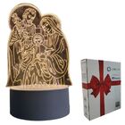 Luminária De Mesa Abajur 3d Sagrada Família Led 4w 5v 3 Em 1