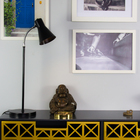 Luminária de Mesa Abajur Amélia Preta