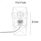 Luminária de Mesa Abajur Aramado na cor Cobre para 1 Lâmpada
