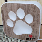 Luminária De Mesa Abajur Box I Love My Pet Led Rgb Com Contro