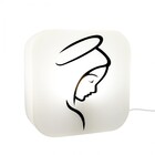 Luminária De Mesa Abajur Box Nossa Senhora Face 1e27 22 5x9cm