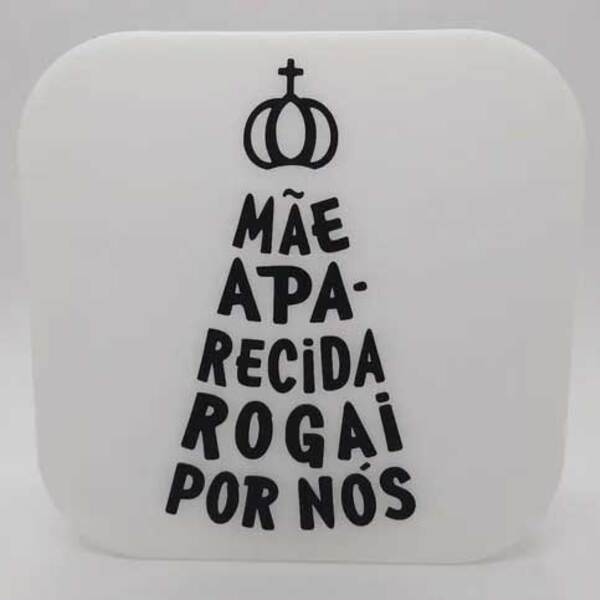 Luminária De Mesa Abajur Box Nossa Senhora Frase 1e27 22 5x9c