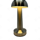 Luminária De Mesa Abajur Cromado Touch Led 3 Em 1 22cm Recarr