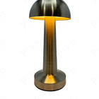 Luminária De Mesa Abajur Cromado Touch Led 3 Em 1 22cm Recarr