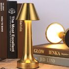 Luminária De Mesa Abajur Dourado Touch Led 3w 3 Cores Regarre