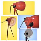 Luminaria De Mesa Abajur Em Aco Com Tripé Foco Direcionavel