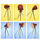 Luminaria De Mesa Abajur Em Aco Com Tripé Foco Direcionavel