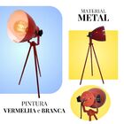 Luminaria De Mesa Abajur Em Aco Com Tripé Foco Direcionavel