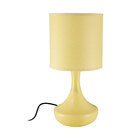 Luminaria De Mesa Abajur Pendule Ceramica Cupula Tecido 33cm