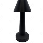 Luminária De Mesa Abajur Preto Touch Led 24cm 3 Cores Regarre