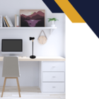 Luminária de Mesa Abajur Robbie Preto