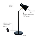 Luminária De Mesa Abajur Simpson Marrom Cortem