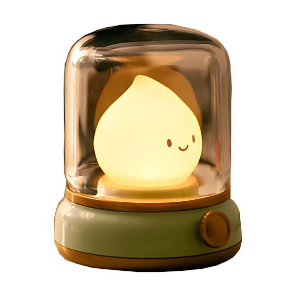 Luminária De Mesa Abajur Tocatoca Lanterna Retrô Led 3w 5v