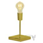 Luminária De Mesa Abajur Vintage Touch Dourado Com Lampada