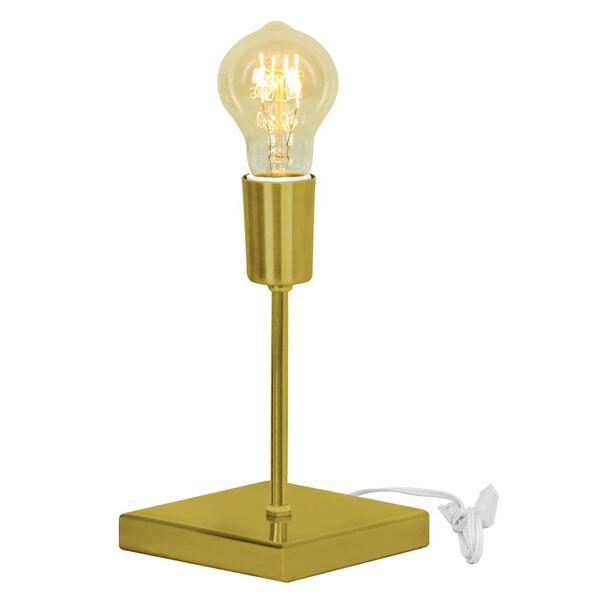 Luminária De Mesa Abajur Vintage Touch Dourado Com Lampada