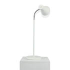 Luminária de Mesa Amélia Com Cúpula Articulada Branca