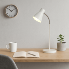 Luminária de Mesa Amélia Com Cúpula Articulada Branca