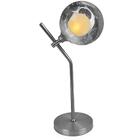 Luminária De Mesa Aro Jabuticaba Globo Fumê Harmony Prata