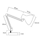 Luminária De Mesa Articulável Base Verde G20