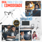 Luminaria De Mesa Articulavel Branca Com Garra E Base Pixar L