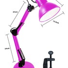 Luminária De Mesa Articulável Pink
