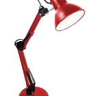 Luminária De Mesa Articulável Vermelha