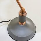 Luminária De Mesa Banker Lamp Escritório Biblioteca Cinza St1