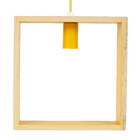 Luminária de Mesa Bege e Amarela Madeira Playtime BM Lamps