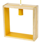 Luminária de Mesa Bege e Amarela Madeira Playtime BM Lamps