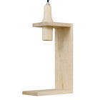 Luminária de Mesa Bege Madeira Essential BM Lamps