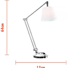 Luminaria De Mesa Bella Lettura Ø17x64cm G9 Cromado Li2248c