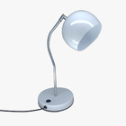 Luminária De Mesa Branca 40cm E27 Bola Alumínio