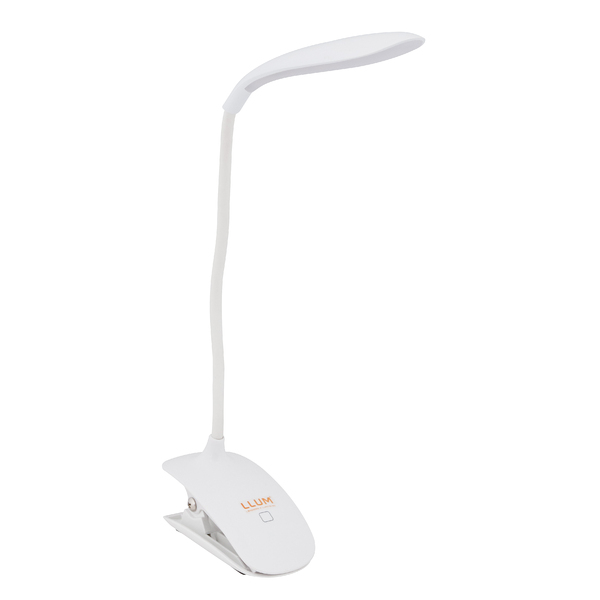Luminária de Mesa Dimerizável Branca LED 2W Luz Branca Plástico Flex