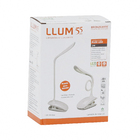 Luminária de Mesa Dimerizável Branca LED 2W Luz Branca Plástico Flex LLUM Bronzearte