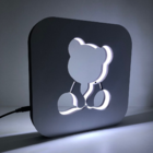 Luminária De Mesa Branca - Ursinho