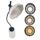 Luminaria De Mesa C/garra Flexivel Touch Led 3 Cores