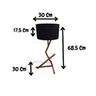 Luminária De Mesa Candeeiro Para Quarto Escritório Bali