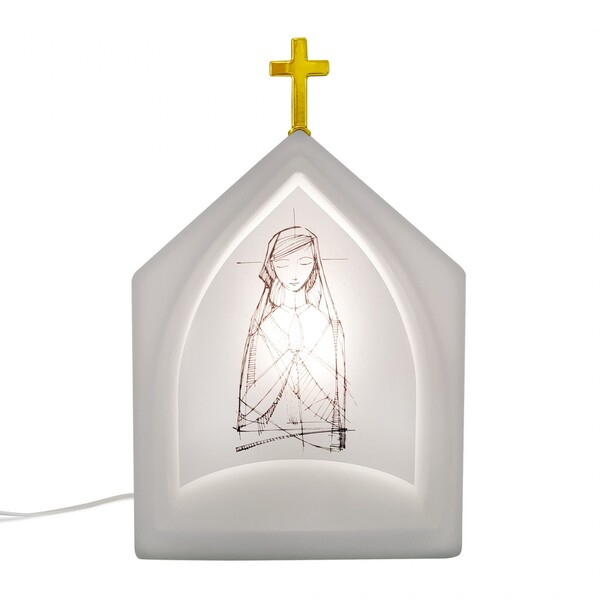 Luminária De Mesa Capela Oratória Maria Traços 1e27 39 5cm De
