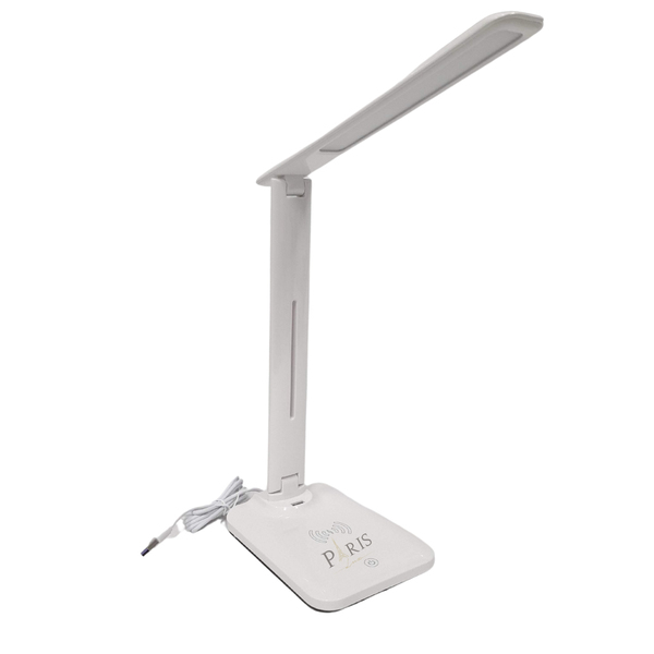 Luminária De Mesa Charger Branco Led 10w 33cm Com Carregador
