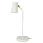 Luminária de Mesa Clara Com Cúpula Articulada Branca