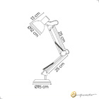 Luminaria De Mesa Classic Articulada Preto