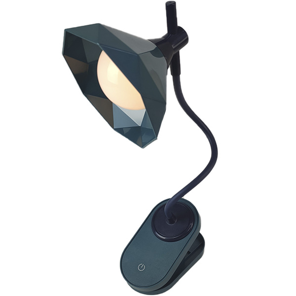 Luminaria De Mesa Com Garra Diamante Articulavel Touch Presilha Led 3