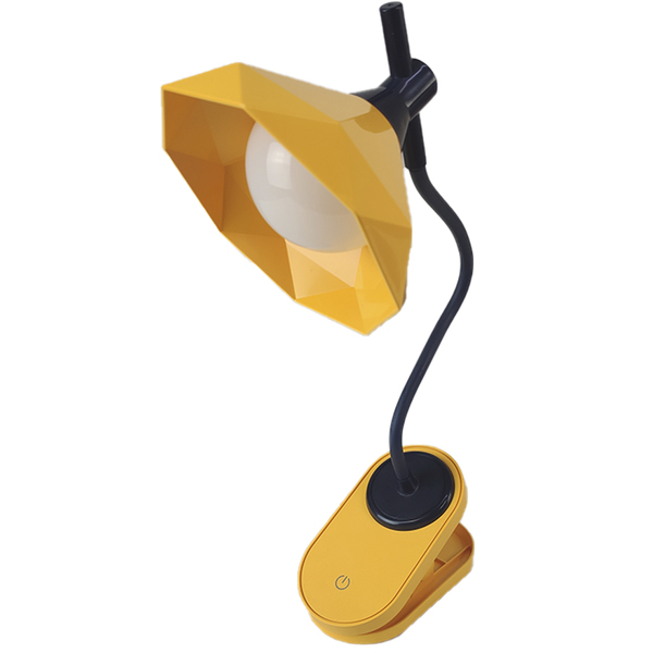 Luminaria De Mesa Com Garra Touch Articulavel Diamante Presilha Led 3