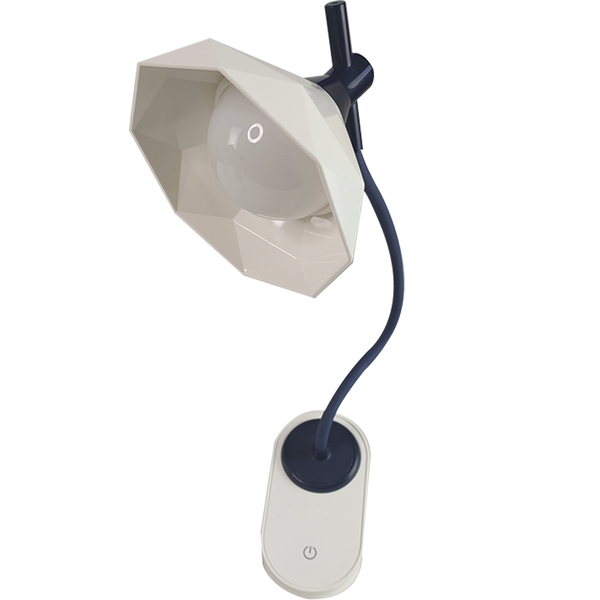 Luminaria De Mesa Com Garra Touch Presilha Articulavel Diamante Led 3